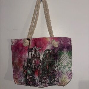 New Orleans Graphic Tote Bag - Multicolor